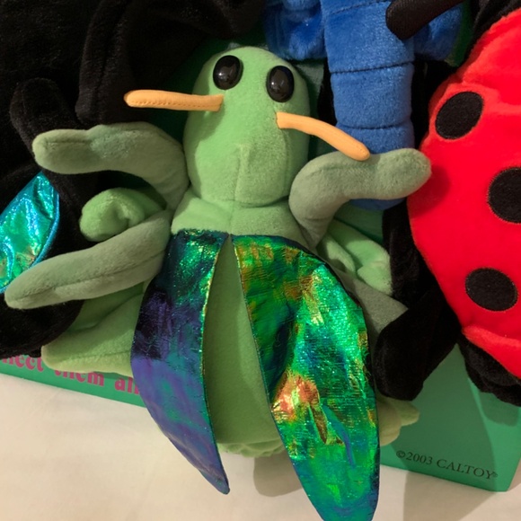 Caltoy Bugs Glove Puppets Set - Dragonfly, butterfly, grasshopper+ ladybug - Picture 3 of 8
